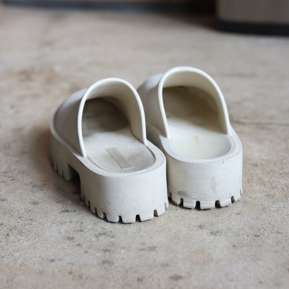 Bae Clog Slip On Platform Clog Jeffrey Campbell Womens Size 7 Cream White Fall - Picture 6 of 6